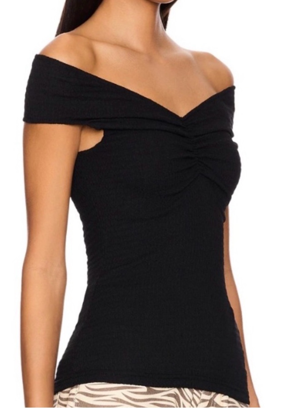 House of Harlow Off-Shoulder Twist Top